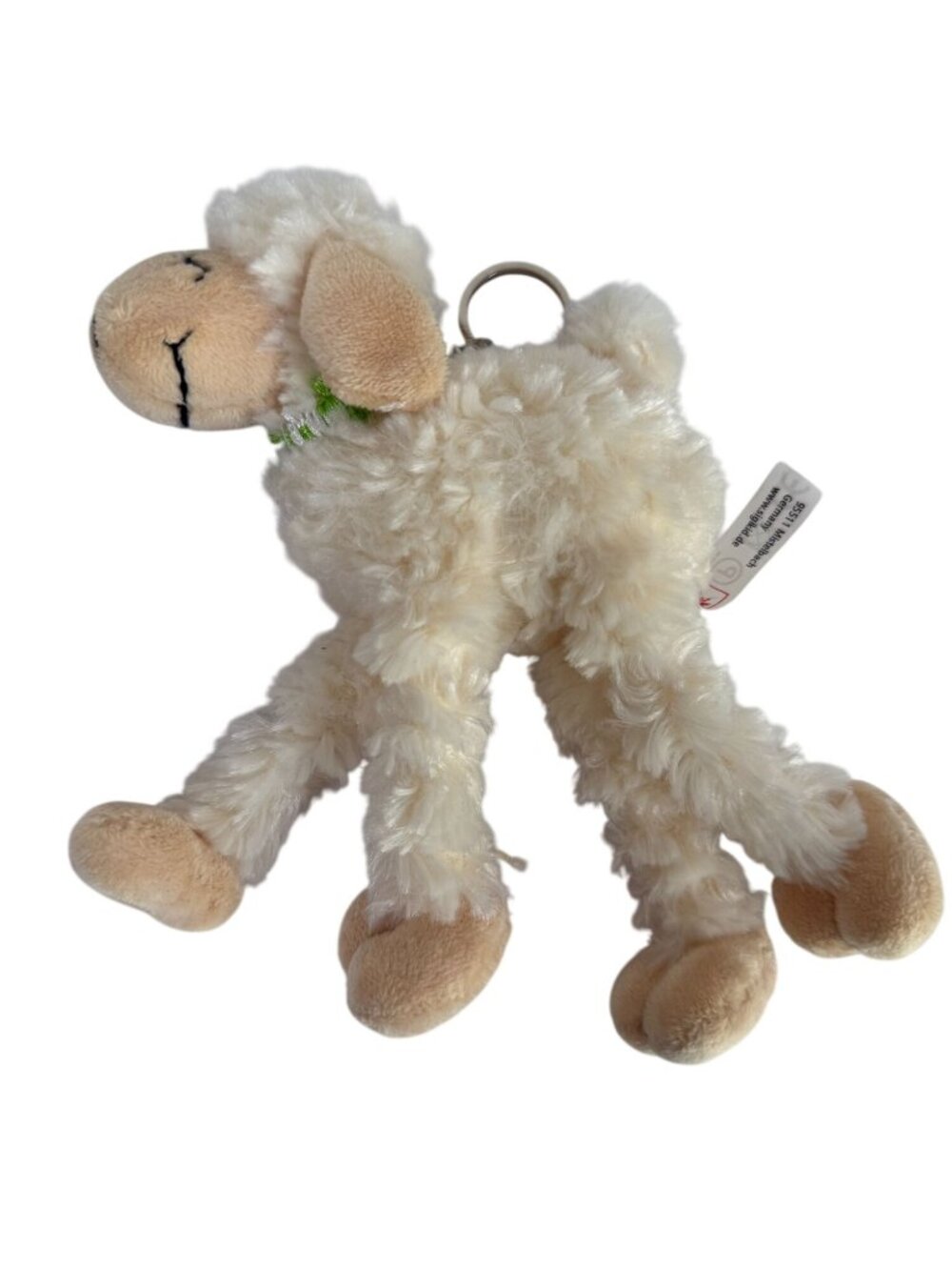 Sigikid Plush Sheep Keychain Toy Soft Beige White Germany Stuffed Toy